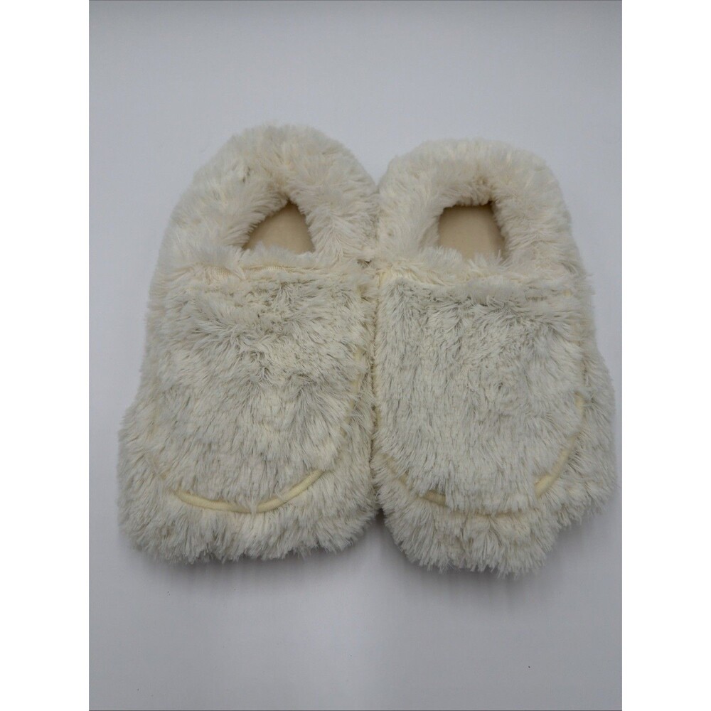Warmies Warming Microwavable Slippers Women’s Size 6-10 Cream Lavender Scent